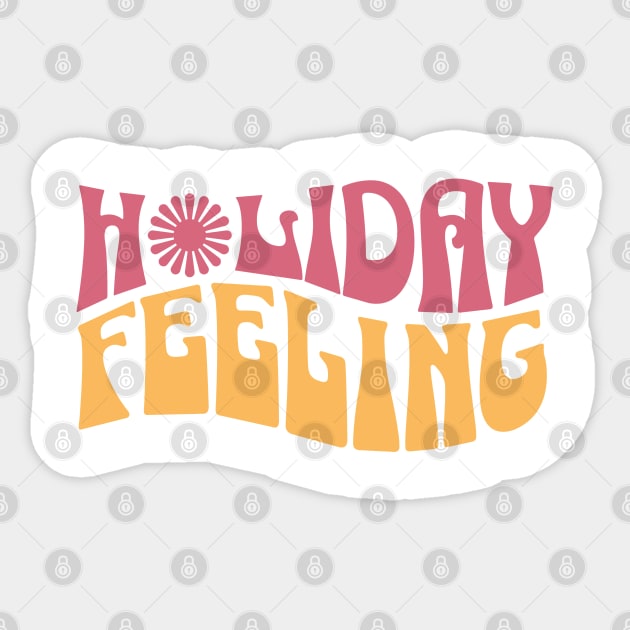 Holiday Feeling Sticker by TEENIE DESIGN